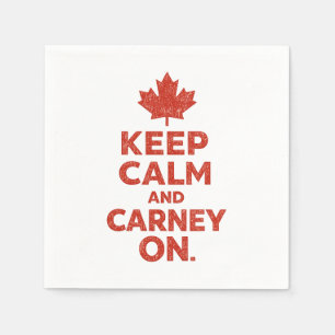 Håll dig lugn och Carney på Roliga kanadensiska se Pappersservett