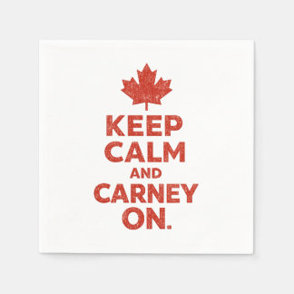 Håll dig lugn och Carney på Roliga kanadensiska se Pappersservett