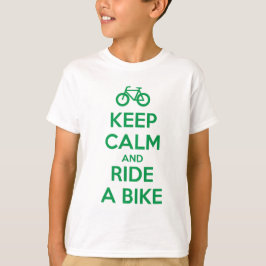 Håll dig lugn och cykla t shirt