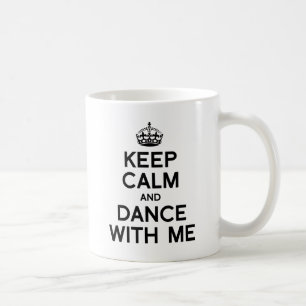 HÅLL DIG LUGN OCH DANSAR MED MIG.png Kaffemugg