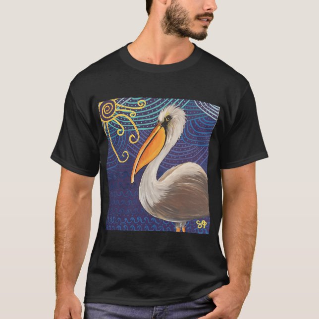 Håll dig lugn och gå på fisketur t shirt (Framsida)