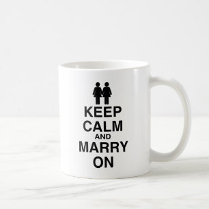 Håll dig lugn och gift dig kaffemugg