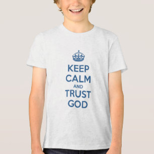 Håll dig lugn och lita på Gud T Shirt