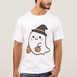 Håll dig lugn och njut av den spökliga säsongen t shirt