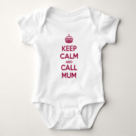 Håll dig lugn och ring mamma t shirt