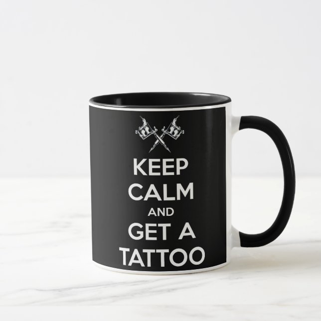 Håll dig lugn och skaffa en tatuering mugg (Höger)