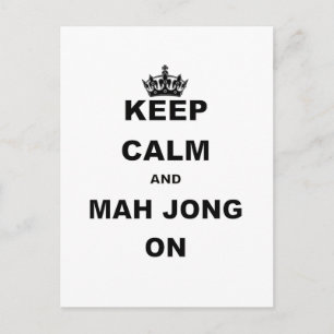 HÅLL DIG LUGN OCH SPELA MAH JONG.png Vykort