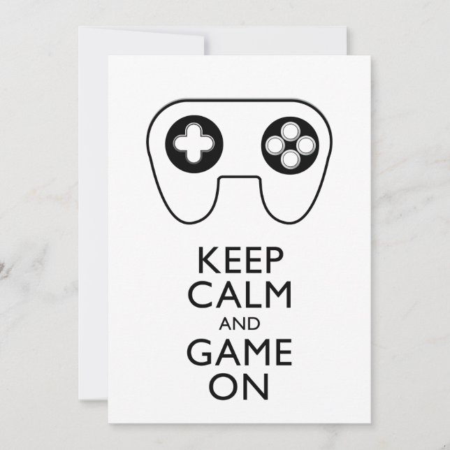 HÅLL DIG LUGN OCH SPELA PÅ - Game pad (Framsida)