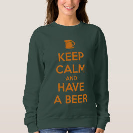 Håll dig lugn och ta en öl t shirt