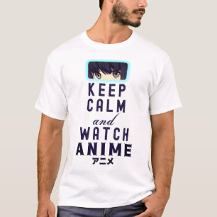 Håll dig lugn och titta på anime - Älskare T Shirt