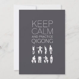 Håll dig lugn och träna Qigong Kort