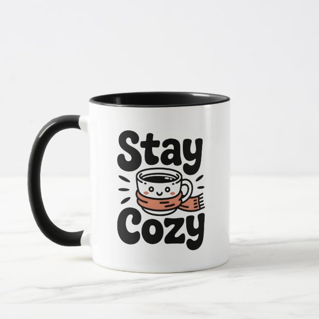Håll dig mysig söt kaffemugg (Vänster)