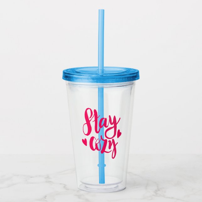 Håll dig Mysiga Take Away Mugg (Framsida)