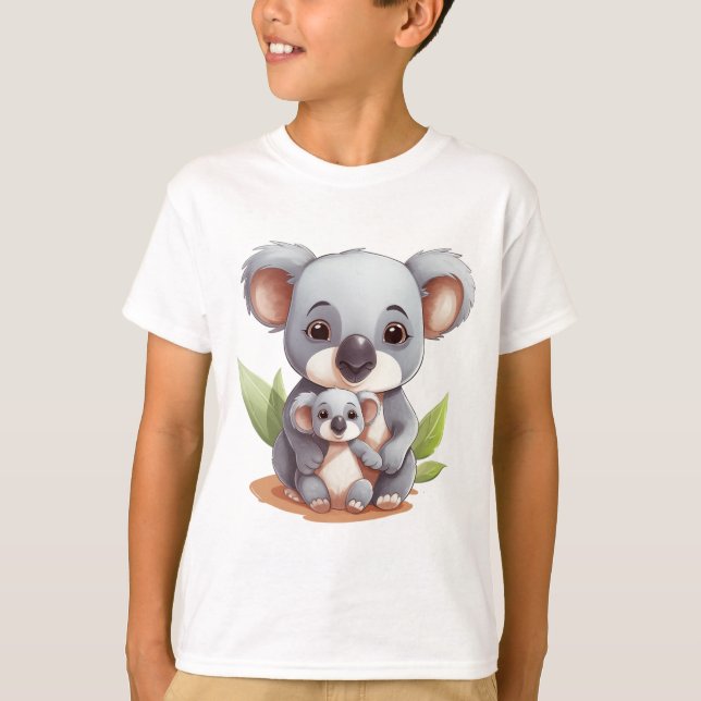 Håll dig Mysigt som en Koala - Mysigt kavallbjörn T Shirt (Framsida)