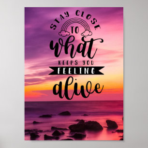 Håll dig nära vilka Behållor du har Poster