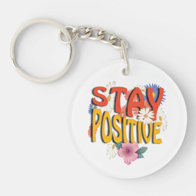 Håll dig Positiv – Blommotiv  (Framsidan)