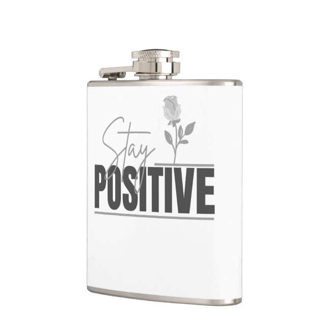Håll dig positiv Inspirerande  Fickplunta (Vänster)