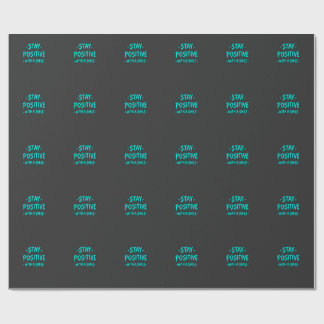 Håll dig Positiv – Inspirerande Motiverande Presentpapper