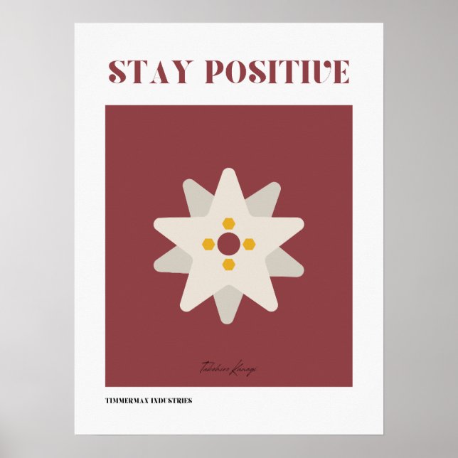 Håll dig positiv poster (Framsidan)