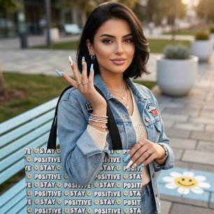 Håll dig positiv tygkasse