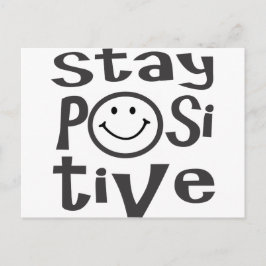 Håll dig positiv vykort