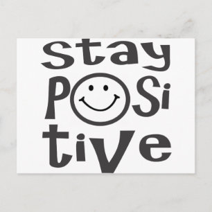 Håll dig positiv vykort