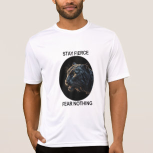Håll dig rädd för inget svart panter t shirt