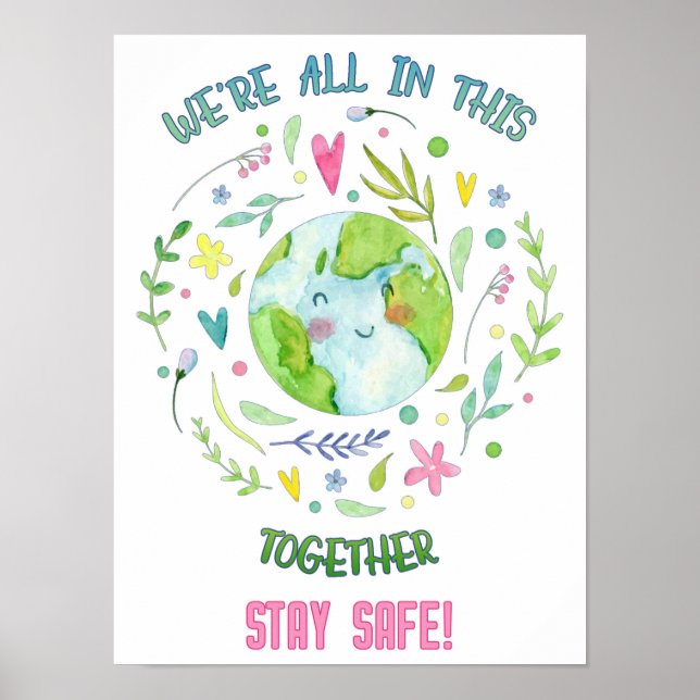 Håll dig Säker Poster (Framsidan)