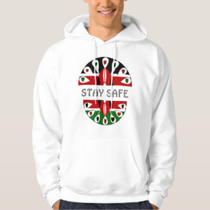 Håll dig Säker! Vi överlever coronavirus COVID19 Hoodie