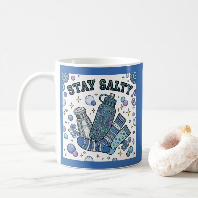 Håll dig salt Dysautonomi/POTS Personlig mugg (Med munk)