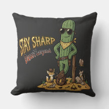 Håll dig skarp Ökenlegend Cowboy Kaktus Illustrati