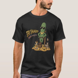 Håll dig skarp Ökenlegend Cowboy Kaktus Illustrati T Shirt