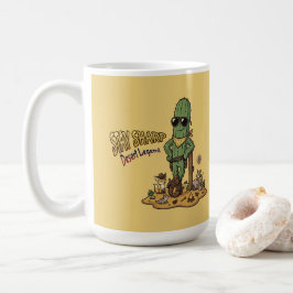 Håll dig skarp Ökenlegend Kavaj Kaktus Illustratio Kaffemugg