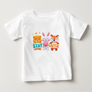 Håll dig söt Ljus, färgrik djurillustration T Shirt