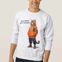 Håll dig spänd, håll dig fokuserad - Anpassade Lång Ärmad Tröja