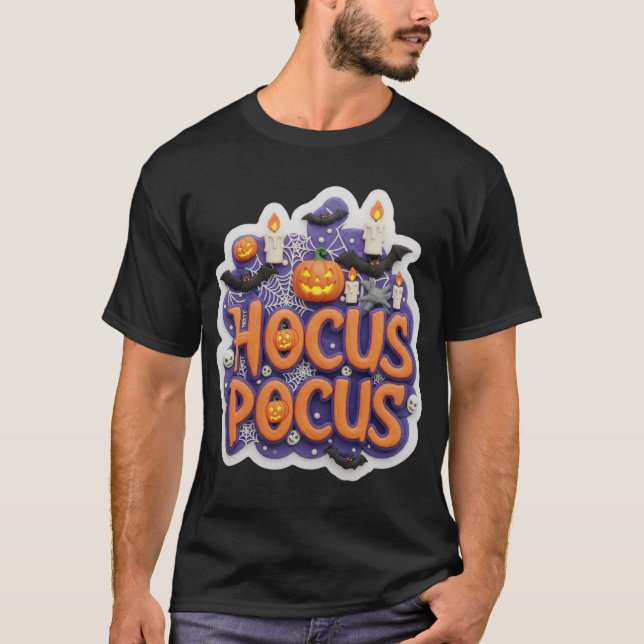 Håll dig spöklik 3D Halloween-grafik med fladdermö T Shirt (Framsida)