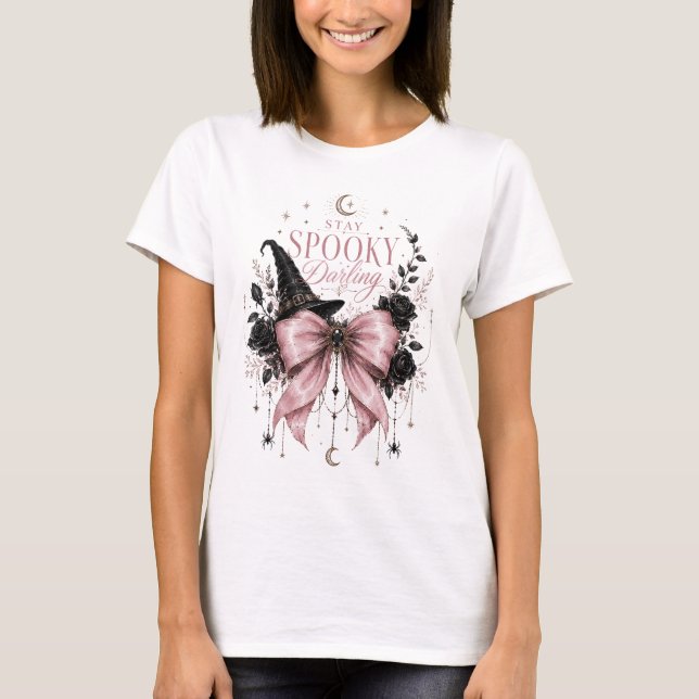 Håll dig spöklik älskling Halloween T-Shirt (Framsida)
