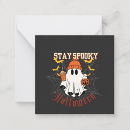 Håll dig spöklik Halloween Anteckningskort