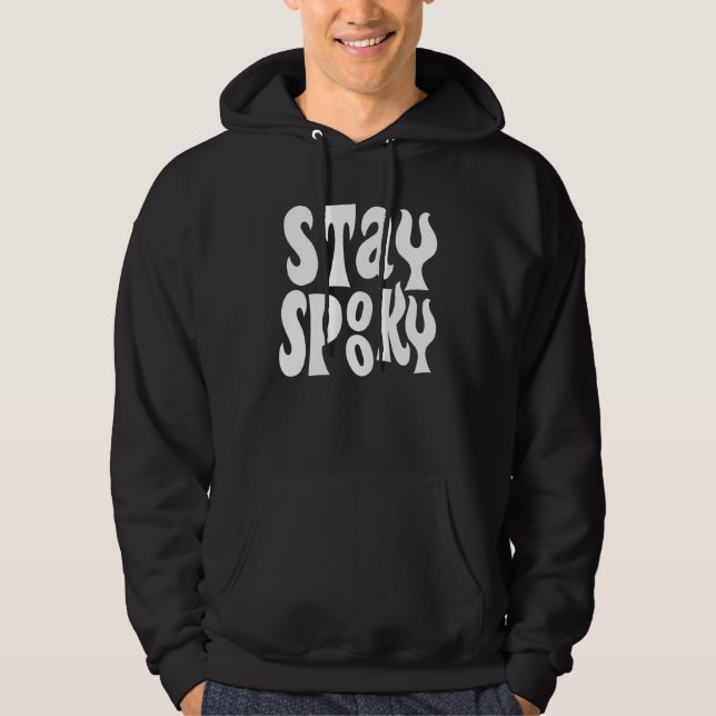 Håll dig spöklik kuslig Halloween Hoodie (Framsida)