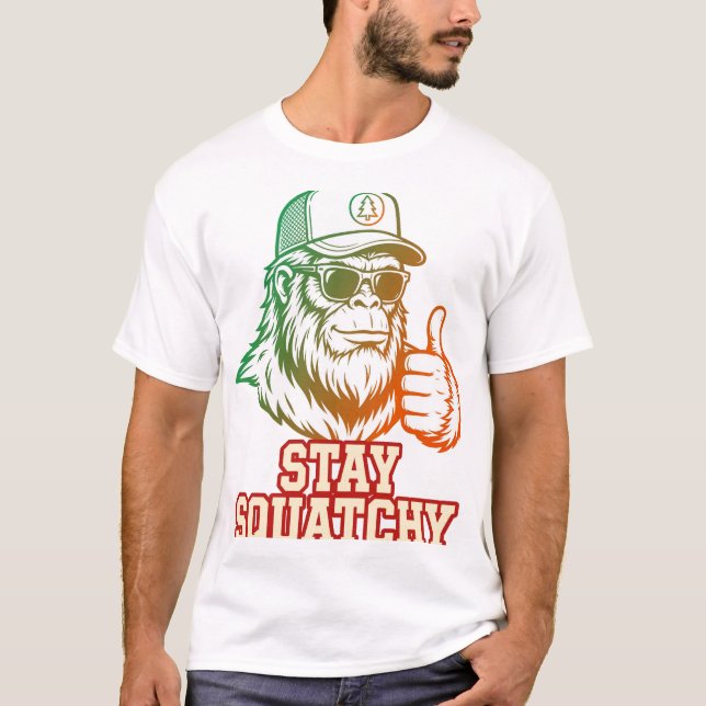 Håll dig Squatchy T-Shirt (Framsida)