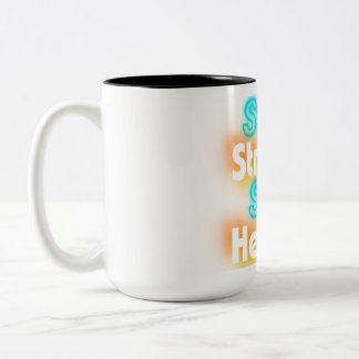 Håll dig stark, håll dig sund - Motiverande Hälsa Två-Tonad Mugg