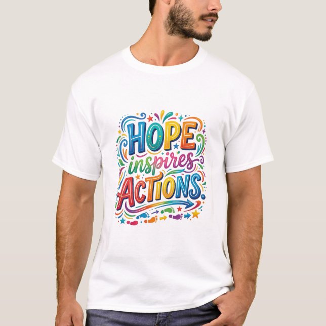 Håll dig stark & inspirerad t shirt (Framsida)