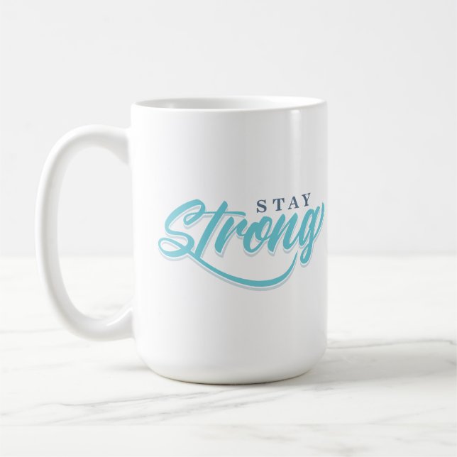 Håll dig stark kaffemugg (Vänster)