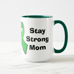 "Håll dig stark mamma" Lymesjukdom Medvetenhet Mug Mugg
