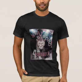 Håll dig stark motivation leopard T-Shirt