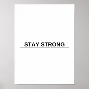 Håll dig stark - Motiverande Poster