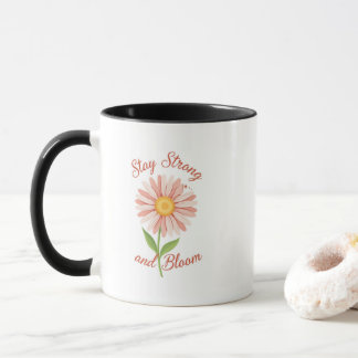 Håll dig stark och blomma söt Tusensköna Blommig K Mugg