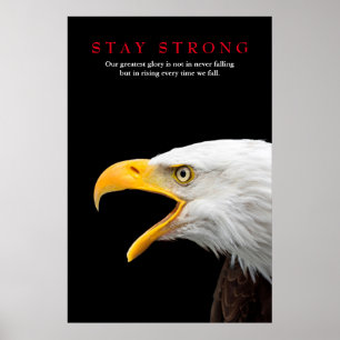 Håll dig stark Örn Motivering Poster