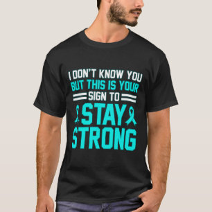 Håll dig stark Ptsd-Stressa Bild för att öka medve T Shirt