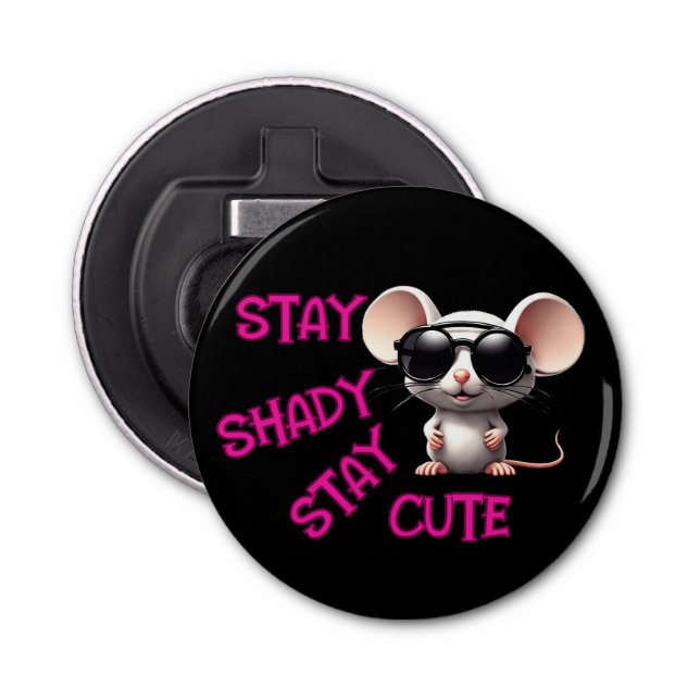 Håll dig stilla, håll tyst mus flasköppnare (Framsidan)